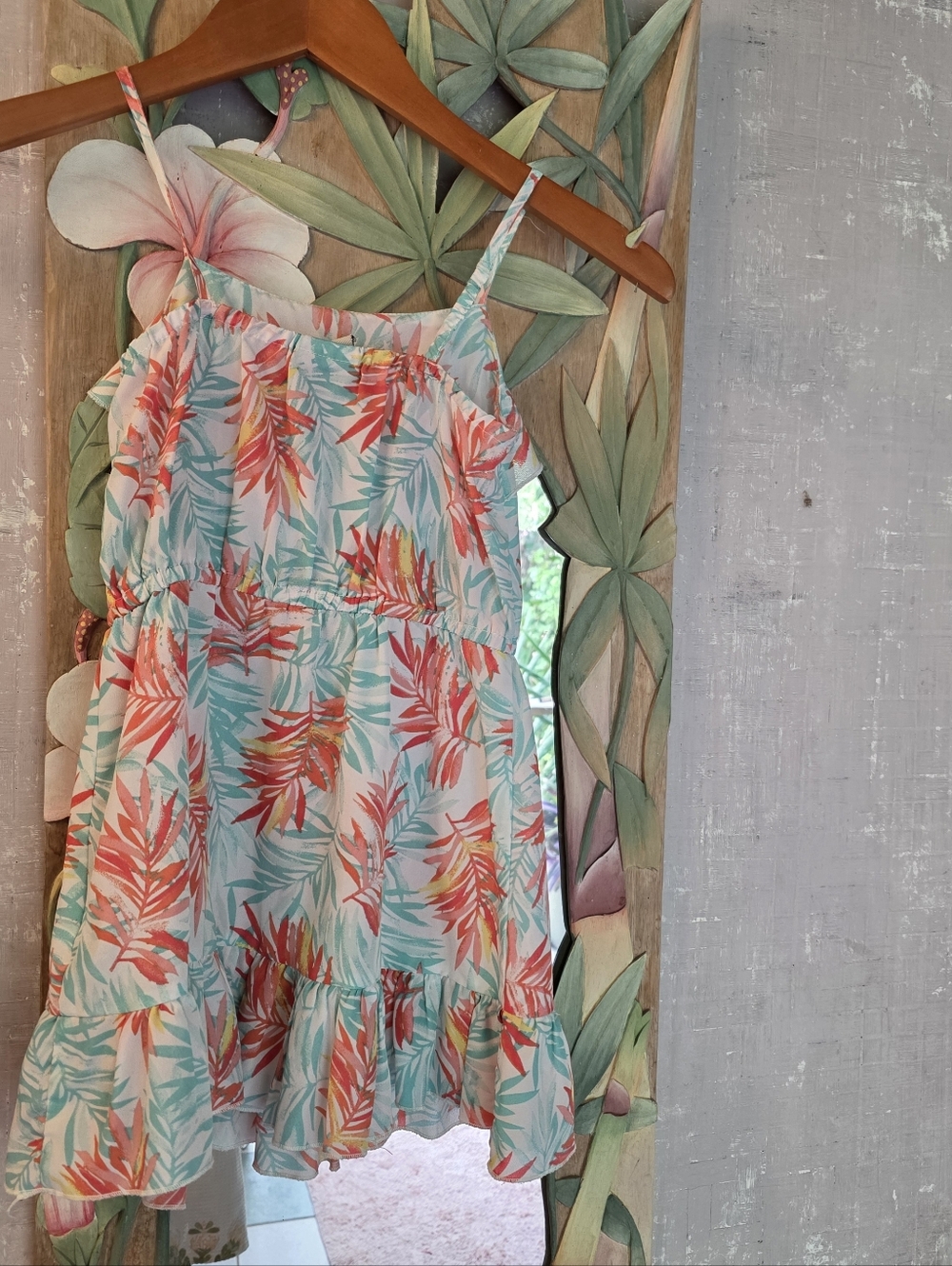 Floral Sundress - Emerson 4T Imported Toddler Dress Size 4 - Picture 9 of 13
